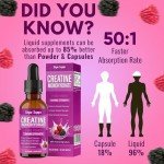 Liquid Creatine Monohydrate Drops – Berry Flavor
