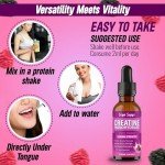 Liquid Creatine Monohydrate Drops – Berry Flavor