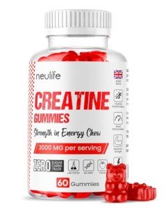 Strawberry Creatine Gummies for Energy and Growth