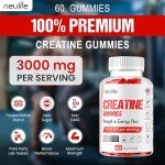 Strawberry Creatine Gummies for Energy and Growth
