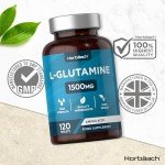 High Strength L-Glutamine Tablets 1500mg - 120 Count