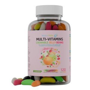 Vegan Multivitamin Jelly Beans for Adults – 120 Count