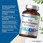 Vegan Multivitamin Tablets for Adults 50+ - 180 Count