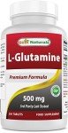 L-Glutamine Supplements 500 mg - 250 Tablets