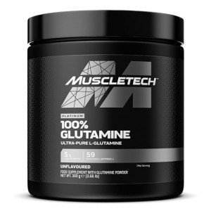 MuscleTech Platinum Glutamine Powder - Unflavoured, 300g