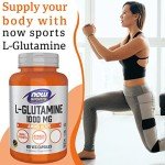 Now Foods L-Glutamine 1000mg - 120 Capsules