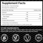 Strawberry Flavor Creatine Monohydrate Gummies - 120 Count