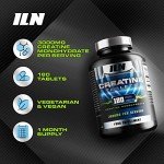 Iron Labs Creatine Monohydrate Tablets, 3000mg, 180 Count