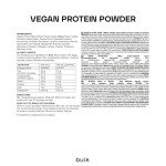 Vegan Vanilla Protein Powder, 1 kg, Improved Formula