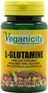 Veganicity L-Glutamine 500mg - Digestive Health Supplement