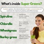 Organic Super Greens Powder with Spirulina & Chlorella