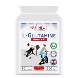 Nutrilus L-Glutamine 90 Capsules for Muscle Recovery