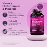 Women's Vegan Multivitamins with Hyaluronic Acid – 60 Tablets