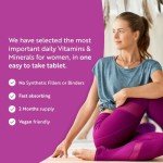 Women's Vegan Multivitamins with Hyaluronic Acid – 60 Tablets