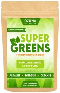 Alkaline Super Greens Powder Smoothie Booster, 40 Servings