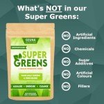 Alkaline Super Greens Powder Smoothie Booster, 40 Servings