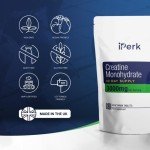 iPerk 3000mg Vegan Creatine Monohydrate Tablets