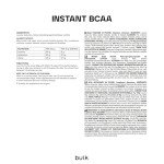 BULK POWDERS Unflavoured BCAA Powder, 500g