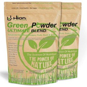 Hion Green Powder – Ultimate Supergreens Blend, 60 Servings