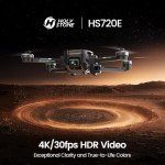 Holy Stone HS720E Drones with Camera for Adults 4K,Integrated Remote ID, 2 Batteries 46 Min Flight Time, 5GHz FPV Transmission, 130° FOV EIS Camera,Drone with 4K/30FPS Video,Brushless Motor, Auto Return, Follow Me, GPS Drone for Beginner
