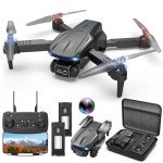 Naseto Drone with Camera 1080P for Kids Adults, Foldable HD FPV Mini Drone with 2 Batteries, One Key Take Off/Land, Altitude Hold, Headless Mode, 360°Flip, Gravity Control, Gestures Selfie, 3 Speed Mode, Waypoint Fly