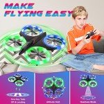 Mini Drone for Kids, Christmas Toys for LED RC Drone, Remote Control RC Quadcopter, with 360° 3D Eversion and Throwing Flight Function, Gift/Toys for Boys & Girls