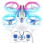 Force1 UFO 4000 Mini Drone for Kids - LED Remote Control Drone, Small RC Quadcopter for Beginners, 2.4GHz Remote Control, 360 Flips, 2 Speed UFO Flying Toy for Kids, 2 RC Toy Batteries