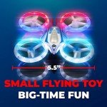 Force1 UFO 4000 Mini Drone for Kids - LED Remote Control Drone, Small RC Quadcopter for Beginners, 2.4GHz Remote Control, 360 Flips, 2 Speed UFO Flying Toy for Kids, 2 RC Toy Batteries