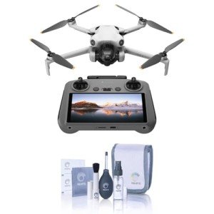 DJI Mini 4 Pro (DJI RC 2), Folding Mini-Drone with 4K HDR Video Camera for Adults, Under 0.549 lbs/249 g, 34 Mins Flight Time, 20 km Max Video Transmission Distance, Omnidirectional Vision Sensing