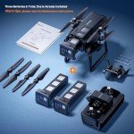 Bwine F7GB2-3B GPS Drones with Camera for Adults 4K, 3-Aix Gimbal, 2Miles FPV Long Range, 75Mins Flight Time Professional Drone, Auto Return+Follow Me+Fly Around+Beginner Mode