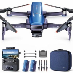 Veeniix V11PRO Drone with 8K Camera for Adults, 3-Axis Gimbal Drone with 4K/30fps Video, 1/2 CMOS Sensor, 80min Flight Time with 2 Batteries, 6KM Video Transmission Quadcopter, Professional Drone