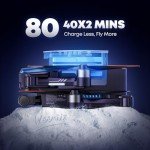 Veeniix V11PRO Drone with 8K Camera for Adults, 3-Axis Gimbal Drone with 4K/30fps Video, 1/2 CMOS Sensor, 80min Flight Time with 2 Batteries, 6KM Video Transmission Quadcopter, Professional Drone