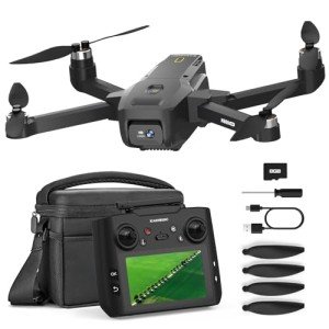 K600 GPS Drone with Camera Adult, 4.5 Inch LCD Screen RC, 32G SD Card with Professional GPS, FPV Drone with Auto Return Follow Me for Beginner, Long range for Modular battery, Handbag under 250g