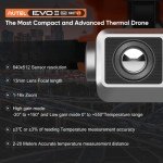 Autel Robotics EVO II Dual 640T V3, 640x512 Thermal Imaging Drone, Remote ID Supported, 0.8'' CMOS&50MP 8K RYYB Sensor,10+ Temp Measurement, D-RI Ranges, Thermal Analysis Tool, for Search&Rescue/Power Inspection/Public Safety/Hunting