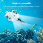 【2024 New】FIFISH V-EVO 4K60FPS Underwater Drone with Robotic Arm, with Removable SD Card, QYSEA AI Vision Lock 360° Omnidirectional Movement Underwater ROV with Depth Hold, Portable Robot with VR Control