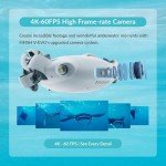 【2024 New】FIFISH V-EVO 4K60FPS Underwater Drone with Robotic Arm, with Removable SD Card, QYSEA AI Vision Lock 360° Omnidirectional Movement Underwater ROV with Depth Hold, Portable Robot with VR Control