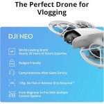 DJI Neo Drone 4K UHD Mini Quadcopter for Adults, 135g Self Flying Drone that Follows You, Palm Takeoff, AI Subject Tracking, QuickShots, (Controller-Free) Bundle with Deco Gear Accessories