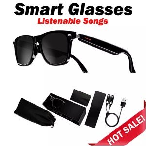 Bluetooth Smart Glasses with Polarized Lenses & Speaker