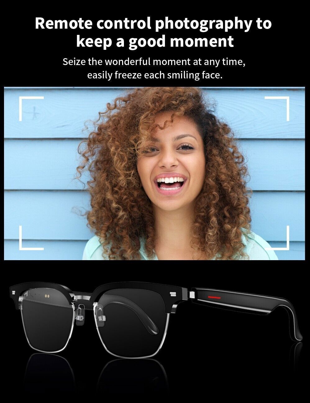 Bluetooth Smart Sunglasses with Stereo Audio Speaker