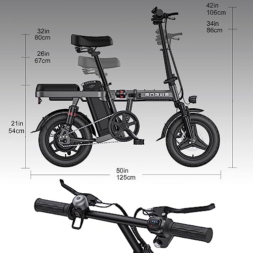 ENGWE Mini Electric Bike, 14" Fat Tire City Commuter