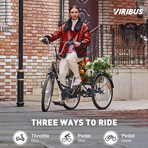Viribus Electric Tricycle: Three Wheel eBike for Adults