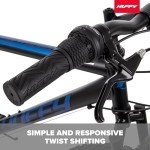 Huffy Stone Mountain Mens 26 Inch Mountain Bike, Matte Black Frame, 21-Speed Shimano Twist Shifting, Front Suspension, Comfort Saddle | 20"/24"/26" Sizes, 6-21 Speeds, Dual Suspension Available |