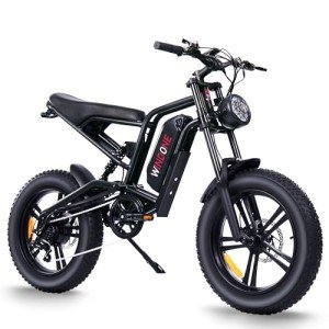 Windone E2 Electric Bike for Adults, Full Suspension, 48V13Ah Removable Battery, Up to 28MPH & 46.6 Miles (PAS), 750W Ebike with All-Terrain 4.0" Fat Tires, Cruise Control, UL Certified, Moped E-Bike