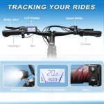 ZNH Electric Mountain Bikes for Adults 26'' 500W Peak Motor Ebikes for Adults with 36V 374.4Wh Removable Battery 70 Miles 20Mph 7 Speed City Commuter Women Electric Bicycle with Front Fork Suspension