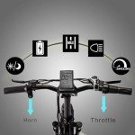 NARRAK Fat Tire Folding Electric Bike 48V 624Wh Lithium Removable Battery Peak 1100W Brushless Motor Max Speed 28Mph M5 Large LCD Display Suspension Step-Over Frame for Adults (S127-Bk/Or)