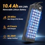 MAXSHOT 14" Electric Bike for Adults with 499.2Wh Removable Battery,28 Miles Range,22Mph Folding Ebike,Electric Bicycles with Front & Rear Suspension for Commuting Outdoor Adventures, Mini E Bikes