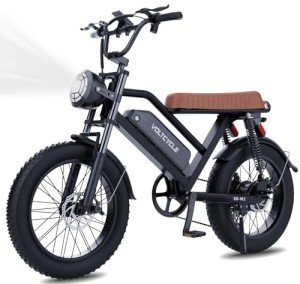 USHJNV Electric Bike for Adults 1500W Motor with 48V/18.2Ah Removable Battery, 20" Fat Tire Electric Bike 28MPH Top Speed 7 Speed Gears, Dual Shock, Hydraulic Suspension, E Bikes for Adults