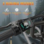 A03 Electric Bike for Adult,1200W Peak Motor,28MPH,7 Speed Gear,70Miles Max Range Ebike,48V 13A Battery,20''x3.0'' Fat Tire Moutain e Bike,Dual Suspension and Disc Brake Bicycle (Black)