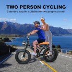 USHJNV Electric Bike for Adults 1500W Motor with 48V/18.2Ah Removable Battery, 20" Fat Tire Electric Bike 28MPH Top Speed 7 Speed Gears, Dual Shock, Hydraulic Suspension, E Bikes for Adults