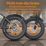 Electric Bike for Adults, 20 inch Fat Tire Ebike with Peak 1500W Motor 48V13Ah Battery Up to 32MPH, 7 Speed Dirt Electric Bicycle with Glasses, Pump, Bicycle Bag (K6 1.0-Upgraded)